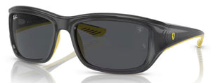 RB504 RAY-BAN RB4405M F62487 59 GREY ON YELLOW / DARK GREY