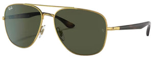 RB574 RAY-BAN RB3683 001/31 59 ARISTA GOLD / G-15 GREEN