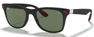 RB503 RAY-BAN FERRARI RB4195M F60271 52 BLACK ON BLACK  / GREEN CLASSIC