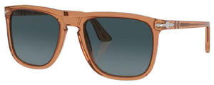 PO154 PERSOL PO3336S 1213S3 57 TRANSPARENT BROWN  / LIGHT BLUE GRADIENT DARK BLUE POLARIZED