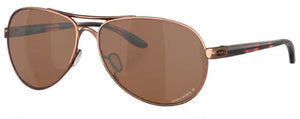 L121 OAKLEY FEEDBACK OO4079 407931 59 ROSE GOLD W/ PRIZM TUNGSTEN POLARIZED