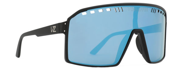 VZ147 VON ZIPPER SUPER RAD AZYEY00132-PLC BLACK SATIN / BLUE FLASH POLARIZED