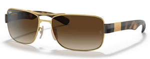 B21 RAY-BAN RB3522 001/13 61 ARISTA GOLD / BROWN GRADIENT DARK BROWN