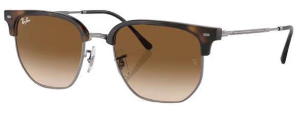 RB224 RAY-BAN NEW CLUBMASTER RB4416F 710/51 55 HAVANA ON GUNMETAL  CLEAR GRADIENT BROWN