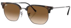 RB224 RAY-BAN NEW CLUBMASTER RB4416F 710/51 55 HAVANA ON GUNMETAL  CLEAR GRADIENT BROWN