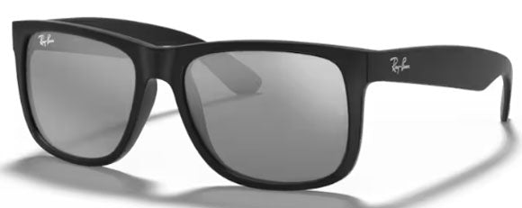 RB508 RAY-BAN JUSTIN RB4165 622/6G 55 BLACK / GREY MIRROR SILVER