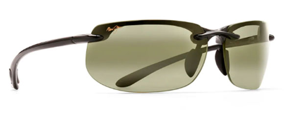 MJ77A MAUI JIM BANYANS HT412-02 70 AS GLOSS BLACK / MAUI HT