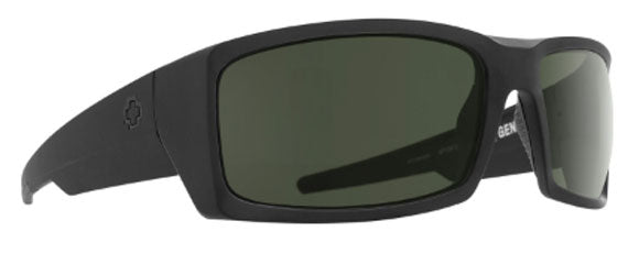 SY073 SPY GENERAL 673118973864 SOFT MATTE BLACK  HAPPY GREY GREEN POLARIZED