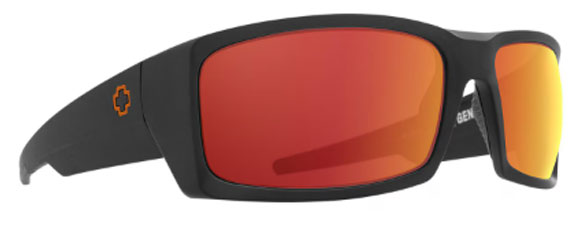 SY106 SPY GENERAL 1800000000005 MATTE BLACK / HAPPY GRAY GREEN ORANGE MIRRORED