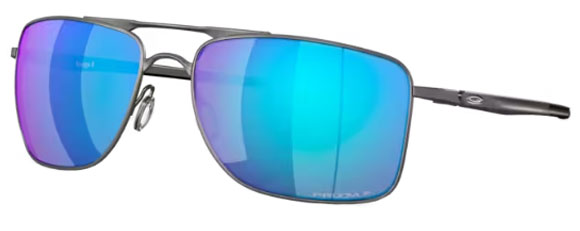 OK242 OAKLEY GAUGE 8 OO4124 412406 62 MATTE GUNMETAL / PRIZM SAPPHIRE POLARIZED