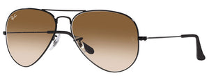 EB044 RAY-BAN AVIATOR RB3025 002/51 58 BLACK / BROWN