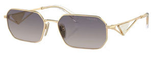 PR172 PRADA PR A51S ZVN30C 58 PALE GOLD / GRADIENT BLUE MIRRORED SILVER