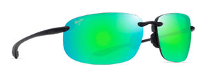 MJM160 MAUI JIM HOOKIPA XLARGE GM456-14 67 TRANSLUCENT MATTE GREY / MAUI GREEN