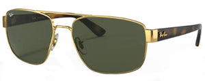 Z96 RAY-BAN RB3663 001/31 60 GOLD / GREEN