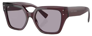 DG54 DOLCE & GABBANA DG4471 3045AK 52  TRANSPARENT VIOLET / LILLAC ISA BLACK SILVER MIRRORED