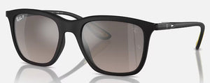 RB501 RAY-BAN RB4433M F6025J 54 MATTE BLACK / GREY MIRRORED GREY GRADIENT POLARIZED