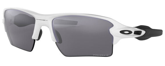 OK187 OAKLEY FLAK 2.0 XL OO9188 918881 59 POLISHED WHITE / PRIZM BLACK POLARIZED