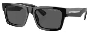 PR160 PRADA PR 25ZS 1AB08G 56 BLACK / BLACK POLARIZED