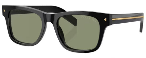 PR173 PRADA PR A17S 16K20G 54 BLACK / GREEN POLARIZED