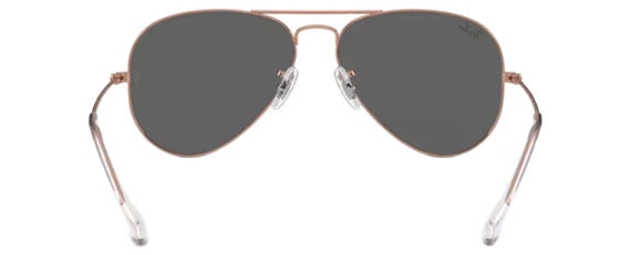 RB572 RAY-BAN AVIATOR LARGE METAL RB3025 9202B1 58 ROSE GOLD / DARK GREY