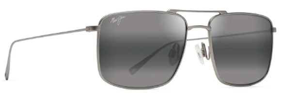 MJM027 MAUI JIM AEKO 886-17 55 MATTE TITANIUM  NEUTRAL GRAY