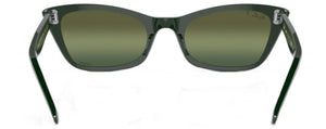 RB032 RAY-BAN LADY BURBANK RB2299 6659G4 55 GREEN / DARK GREEN GRADIENT MIRRORED POLARIZED