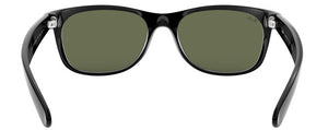 Z155 RAY-BAN NEW WAYFARER RB2132 901 52 BLACK / G-15 GREEN