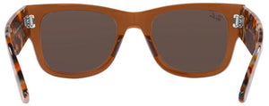 RB015 RAY-BAN MEGA WAYFARER RB0840S 663693 51 TRANSPARENT BROWN / LIGHT BROWN MIRRORED GOLD