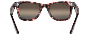 RB125 RAY-BAN WAYFARER RB2140 1334G3 50 PINK HAVANA / CLEAR GRADIENT DARK GRAY POLARIZED