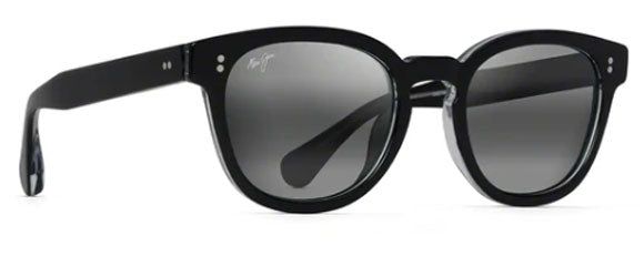 MJM015 MAUI JIM CHEETAH 5 842-02K 52 BLACK WITH CRYSTAL  / NEUTRAL GREY