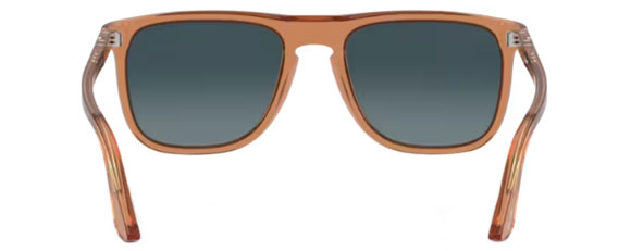 PO154 PERSOL PO3336S 1213S3 57 TRANSPARENT BROWN  / LIGHT BLUE GRADIENT DARK BLUE POLARIZED