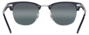 RB002 RAY-BAN CLUBMASTER RB3016F 1366G6 55 MM  BLUE ON SILVER / DARK BLUE  POLARIZED