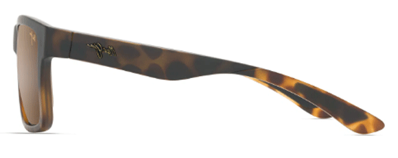 MJM083 MAUI JIM THE FLATS H897-10 57 BLACK WITH TORTOISE  / HCL BRONZE