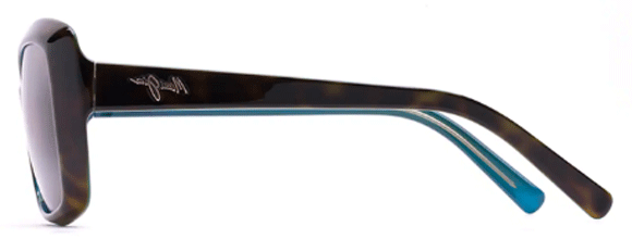 MJ134 MAUI JIM ORCHID H735-10P 56 TORTOISE WITH PEACOCK  HCL BRONZE