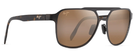 MJ27 MAUI JIM 2ND REEF H607-01 59 BRUSHED CHOCOLATE / HCL BRONZE