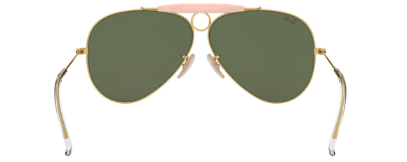 RB301 RAY-BAN SHOOTER RB3138 001 62 ARISTA  /  G-15 GREEN