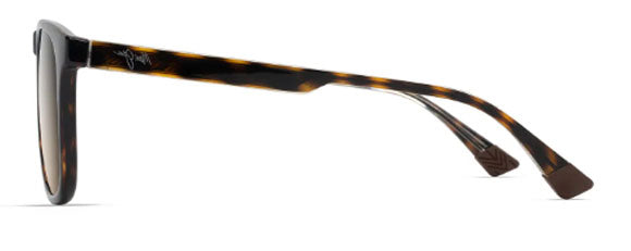 MJM138 MAUI JIM KUPAA HS641-10 55 SHINY DARK HAVANA WITH TRANSPARENT YELLOW  / HCL BRONZE