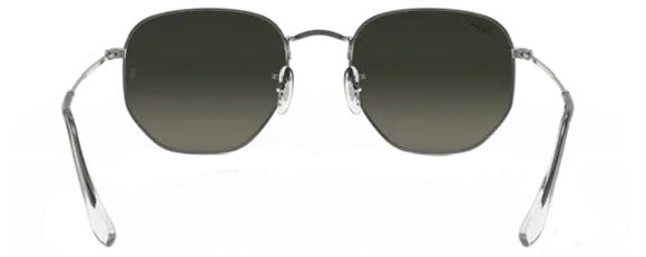 B102A RAY-BAN HEXAGONAL RB3548N 004/71 51 GUNMETAL / LIGHT GRAY GRADIENT DARK GRAY