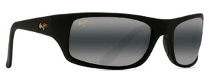 MJM101 MAUI JIM MYMAUI PEAHI MM202-019 MATTE BLACK / NEUTRAL GREY