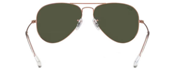 RB571 RAY-BAN AVIATOR LARGE METAL RB3025 920231 58 ROSE GOLD / GREEN