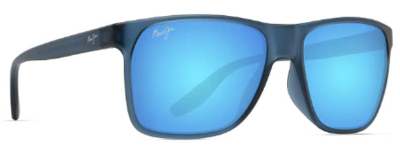 MJM009 MAUI JIM PAILOLO B603-03 58.5 MATTE NAVY  BLUE HAWAII