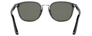 PO95 PERSOL PO3186S 95/58 53  BLACK / GREEN POLARIZED