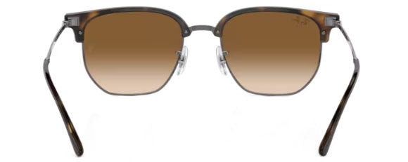 RB224 RAY-BAN NEW CLUBMASTER RB4416F 710/51 55 HAVANA ON GUNMETAL  CLEAR GRADIENT BROWN