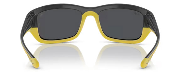 RB504 RAY-BAN RB4405M F62487 59 GREY ON YELLOW / DARK GREY