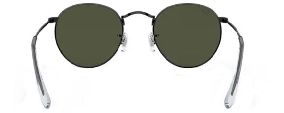 D264 RAY-BAN ROUND METAL RB3447 919931 53 BLACK / G-15 GREEN