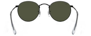 D264 RAY-BAN ROUND METAL RB3447 919931 53 BLACK / G-15 GREEN