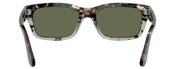 PO123 PERSOL PO3301S 115958 57 BROWN CUT GREY TORTOISE / GREEN POLARIZED