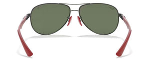 RB485 RAY-BAN FERRARI RB8313M F00171 61 GUNMETAL / GREEN CLASSIC