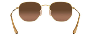 F39 RAY-BAN HEXAGONAL RB3548N 912443 54 ARISTA / BROWN GRADIENT GRAY