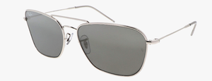 RB330A RAY-BAN CARAVAN REVERSE RBR0102S 003/GS 58 SILVER  / GREY MIRROR SILVER